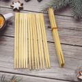 Bio-degradable Disposable Wooden chopsticks with paper packing